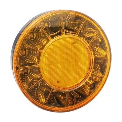 High Quality 4.5 Inch Round 10-30V LED Truck Trailer Indicator Stop Tail Reverse Signal Lamp Bus Tail Light