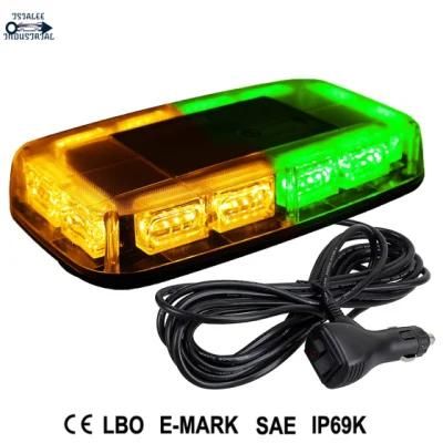 Green Yellow 17 Inch 44 LED Warning Strobe Lights Bar for Car Law Vehicles Trucks Roof Top Mini Hazard Emergency Flashing Light