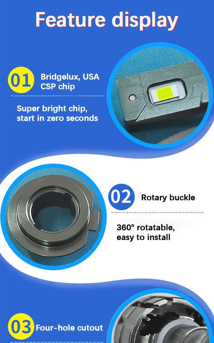 Factory Direct Sale New Design X7 LED Light Car H4 H7 H11 LED Canbus 30000 Lumens 3570 Csp Chip Car LED Headlights