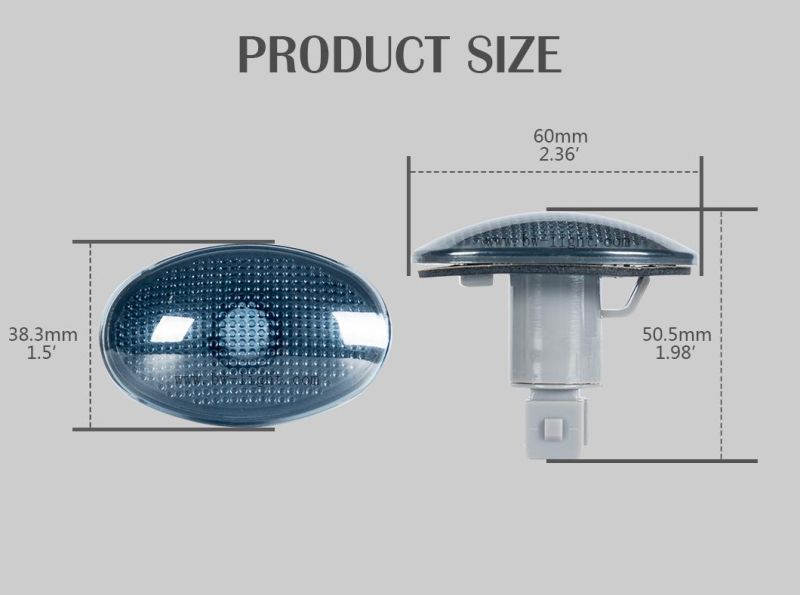 Dually Bed Fender LED Side Marker Lights for Ford