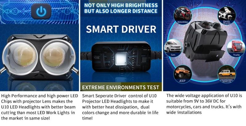 Lightech 50W 4X4 Club Light for Truck Offroading Lights LED Driving Lamp